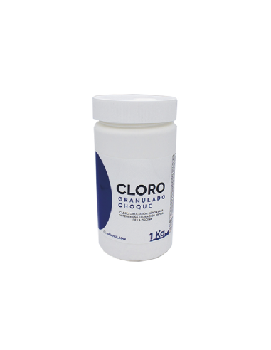 Cloro granulado de choque acción rápida 1 kg para piscinas | Telepiscinas