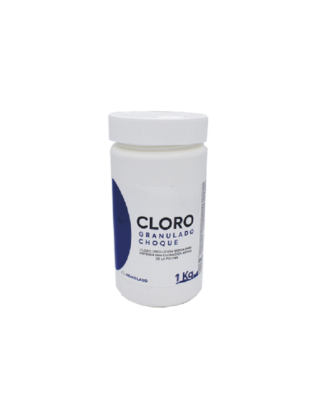 Cloro granulado de choque acción rápida 1 kg para piscinas | Telepiscinas