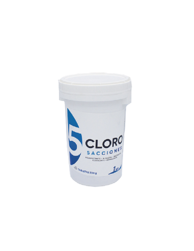 Cloro 5 acciones sin cobre en pastillas - 1 kg