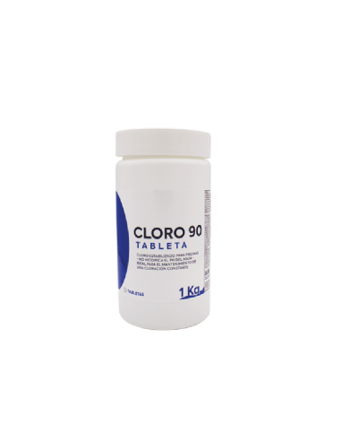 Cloro lento 90/200 en pastillas - 1 kg