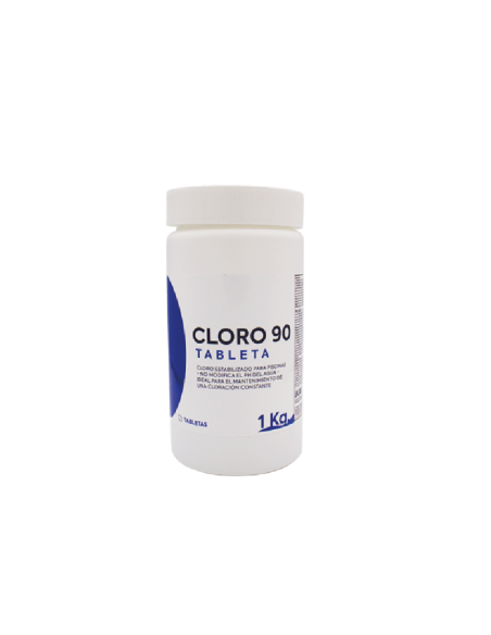 Cloro lento 90/200 en pastillas - 1 kg