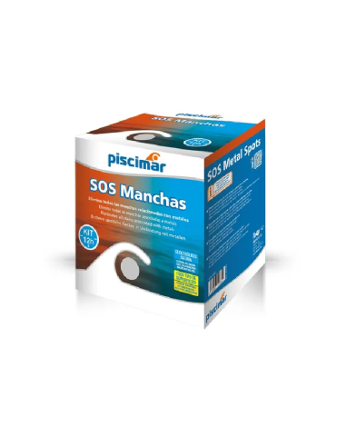 Kit SOS para manchas de metales en piscinas