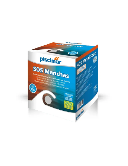 Kit SOS para manchas de metales en piscinas