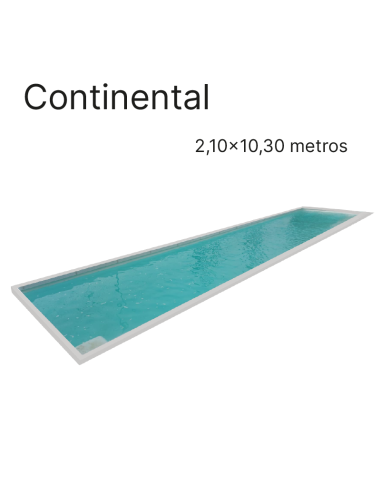 Continental 10,30 x 2,10 m | Cubiertas piscina a medida