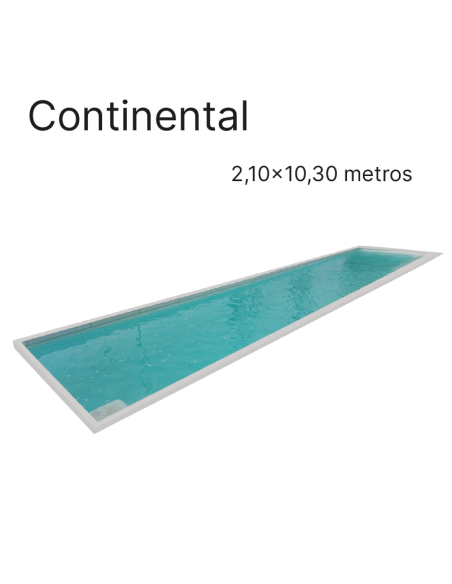 Continental 10,30 x 2,10 m | Cubiertas piscina a medida