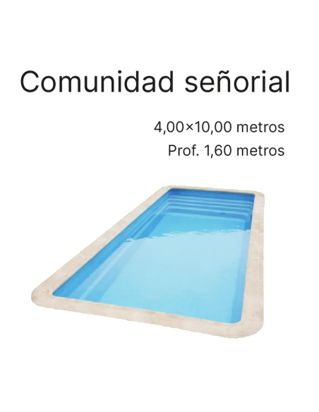 Comunidad Señorial 10,00 x 4,00 m | Cubiertas a medida para piscina