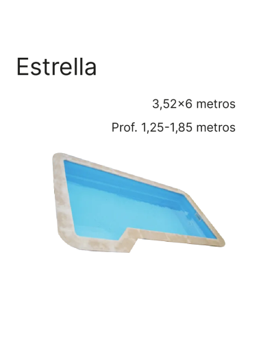 Estrella 6,00 x 3,52 m | Cubiertas a medida para piscina