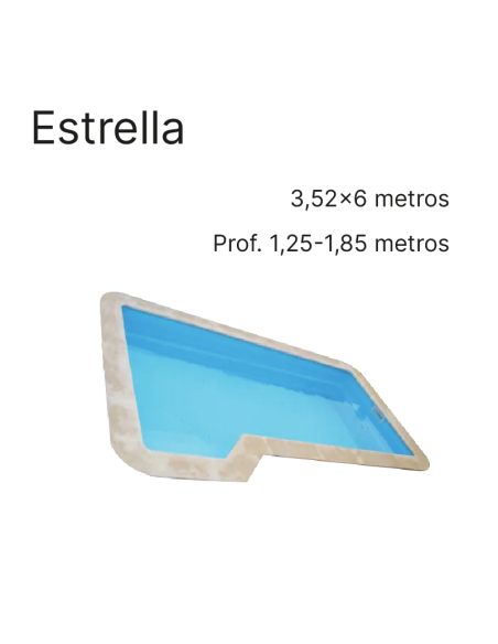 Estrella 6,00 x 3,52 m | Cubiertas a medida para piscina