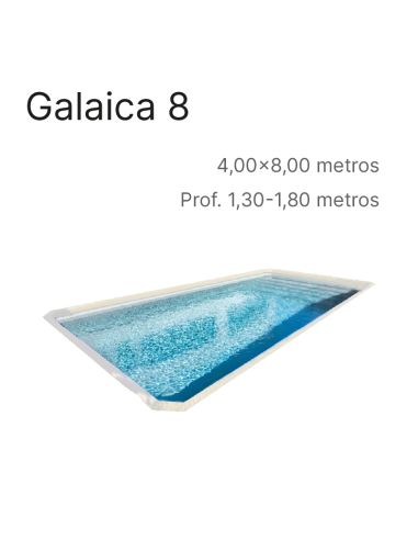Galaica 8 8,00 x 4,00 m | Cubiertas a medida para piscina