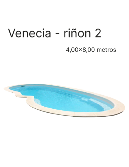 Venecia Riñon 8,00 x 4,00 m | Cubiertas piscina a medida