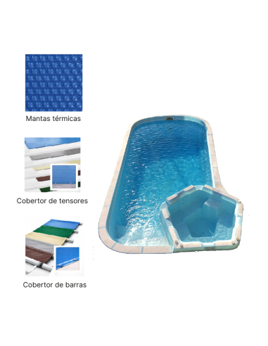 Luxo Spa 7,50 x 3,50 m | Cubiertas a medida para piscina