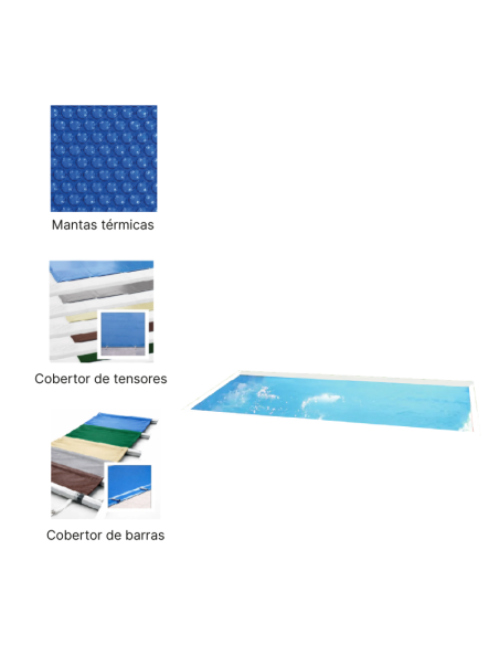 Rectangular 8 8,00 x 4,00 m | Cubiertas a medida para piscina
