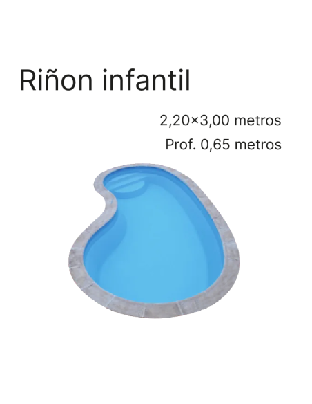 Riñón Infantil 3,00 x 2,20 m | Cubiertas a medida para piscina