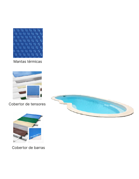 Riñón 10 10,00 x 4,20 m | Cubiertas a medida para piscina