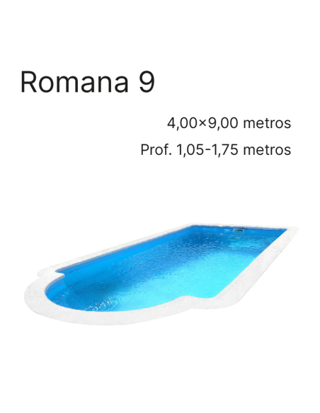 Romana 9 9,00 x 4,00 m | Cubiertas a medida para piscina