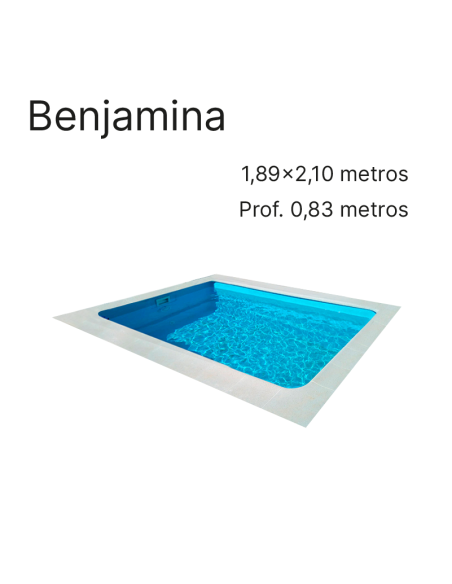 Benjamina 2,10 x 1,89 m | Cubiertas a medida para piscina