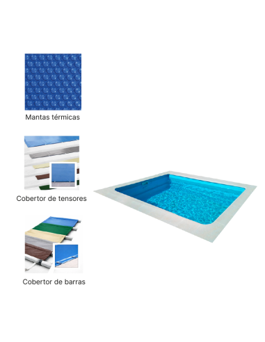 Benjamina 2,10 x 1,89 m | Cubiertas a medida para piscina