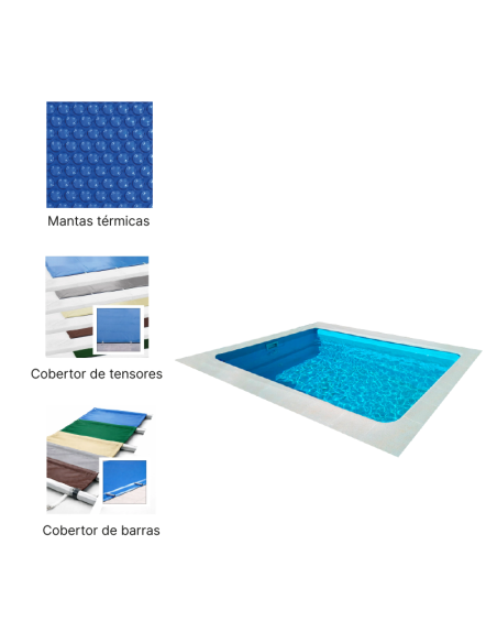 Benjamina 2,10 x 1,89 m | Cubiertas a medida para piscina