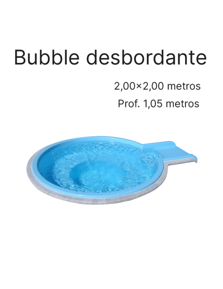 Bubble Desbordante 2,00 x 2,00 m | Cubiertas a medida para piscina