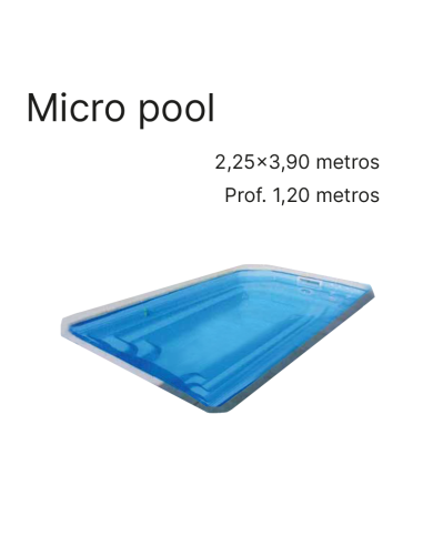 Micropool 3,90 x 2,25 m | Cubiertas a medida para piscina