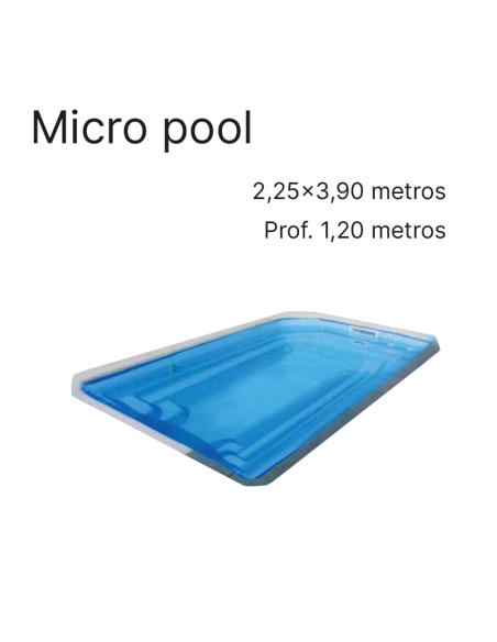 Micropool 3,90 x 2,25 m | Cubiertas a medida para piscina