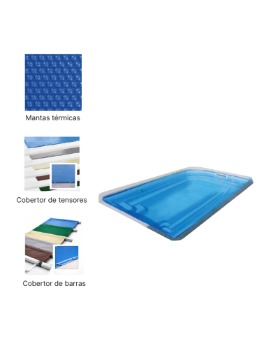Micropool 3,90 x 2,25 m | Cubiertas a medida para piscina