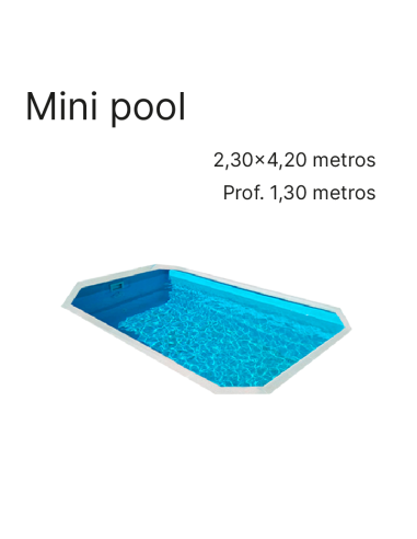 Mini Pool 4,20 x 2,30 m | Cubiertas a medida para piscina