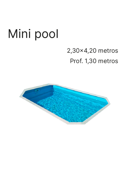 Mini Pool 4,20 x 2,30 m | Cubiertas a medida para piscina