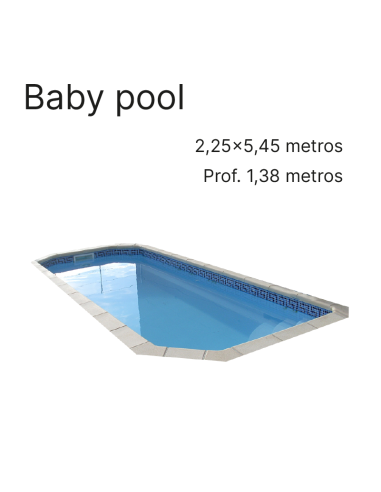 Baby Pool 5,45 x 2,25 m | Cubiertas a medida para piscina