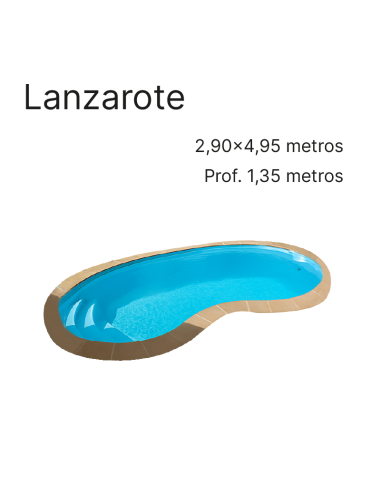 Lanzarote 4,95 x 2,90 m | Cubiertas a medida para piscina