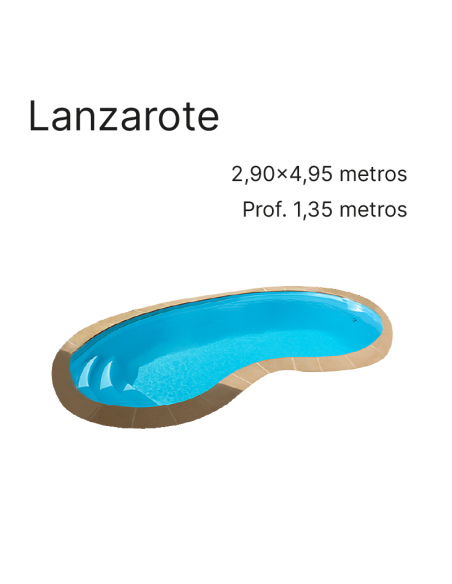 Lanzarote 4,95 x 2,90 m | Cubiertas a medida para piscina