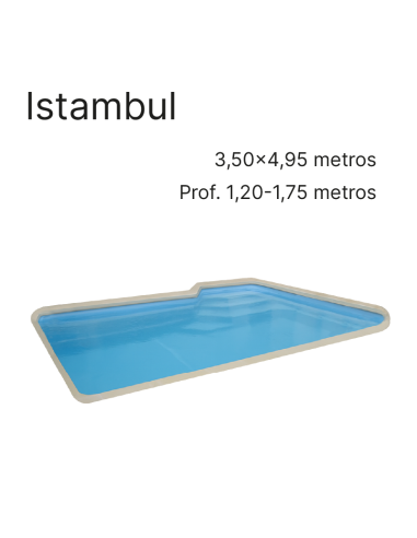Istambul 4,95 x 3,50 m | Cubiertas a medida para piscina Europa