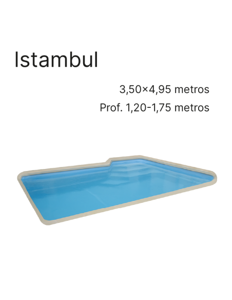 Istambul 4,95 x 3,50 m | Cubiertas a medida para piscina Europa