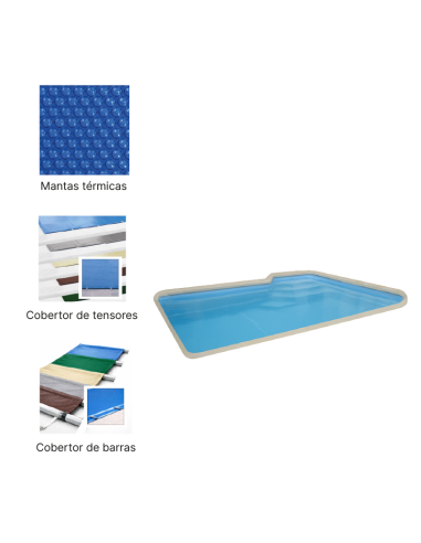 Istambul 4,95 x 3,50 m | Cubiertas a medida para piscina Europa