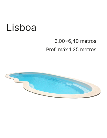 Lisboa 6,40 x 3,00 m | Cubiertas a medida para piscina Europa