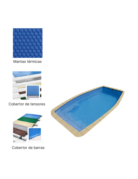 Dx-8 8,00 x 3,90 m | Cubiertas a medida para piscina Europa