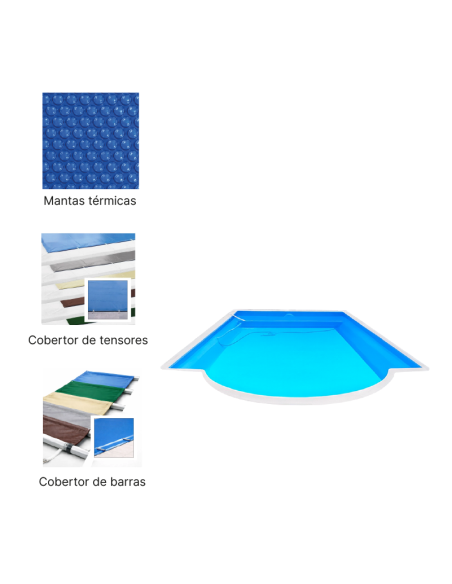 Pontevedra 8,00 x 3,80 m | Cubiertas a medida para piscina