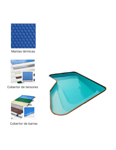 Londres 6,60 x 3,40 m | Cubiertas a medida para piscina