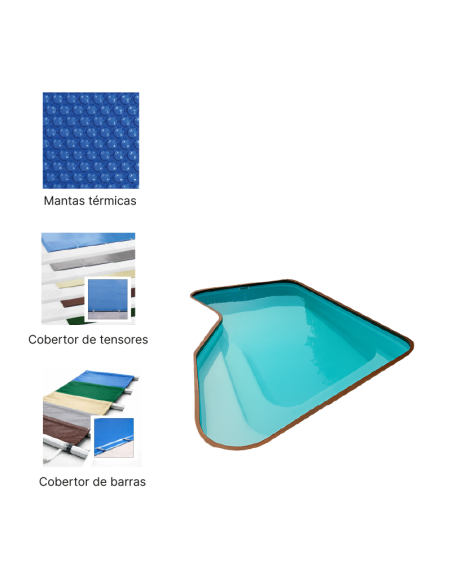 Londres 6,60 x 3,40 m | Cubiertas a medida para piscina