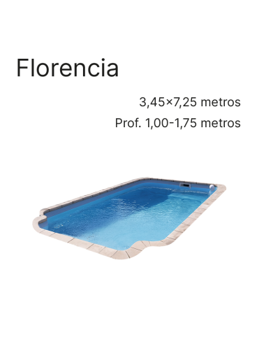 Florencia 7,25 x 3,45 m | Cubiertas a medida para piscina