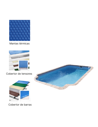 Florencia 7,25 x 3,45 m | Cubiertas a medida para piscina