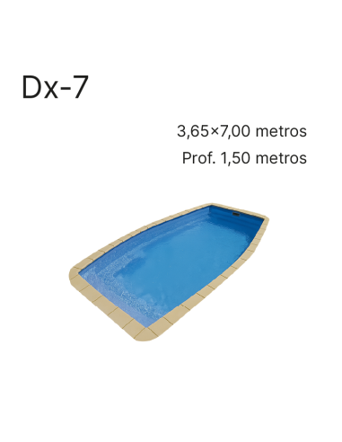 DX-7 7,00 x 3,65 m | Cubiertas a medida para piscina