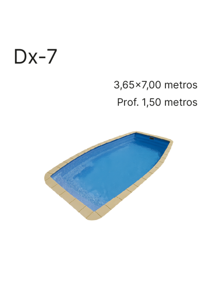 DX-7 7,00 x 3,65 m | Cubiertas a medida para piscina