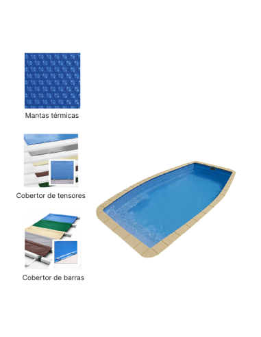 DX-7 7,00 x 3,65 m | Cubiertas a medida para piscina