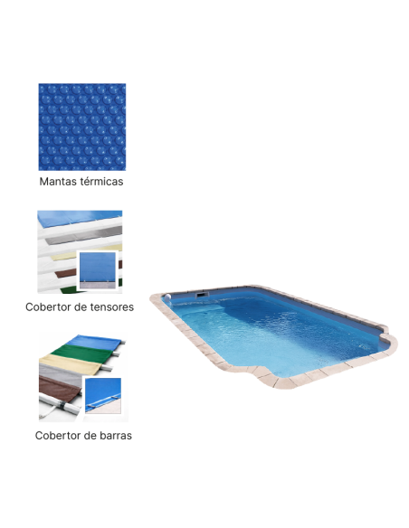 Roma 7,30 x 3,50 m | Cubiertas a medida para piscina