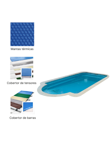 S770R 7,70 x 3,65 m | Cubiertas a medida para piscina