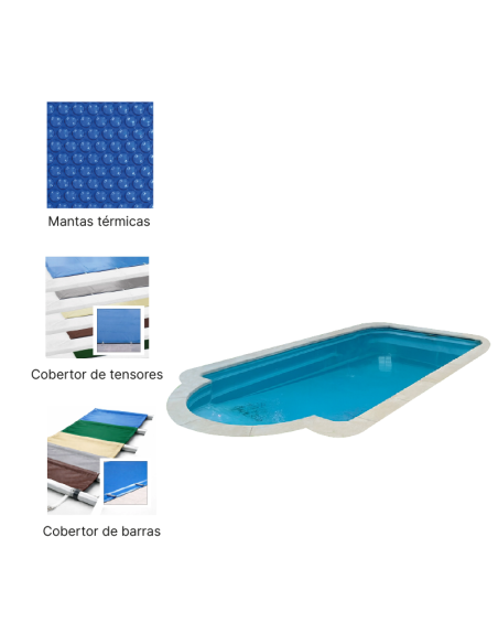 S770R 7,70 x 3,65 m | Cubiertas a medida para piscina