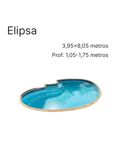 Elipsa 8,05 x 3,95 m | Cubiertas a medida para piscina Europa