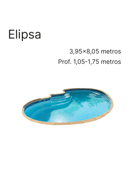 Elipsa 8,05 x 3,95 m | Cubiertas a medida para piscina Europa
