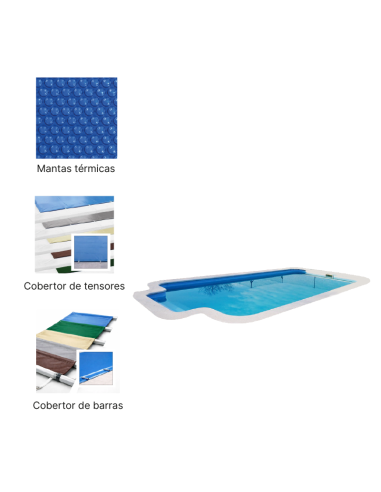 París 8,50 x 3,80 m | Cubiertas a medida para piscina